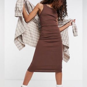 Collusion Brown Midi Dress US 4